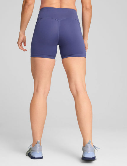 PUMA Cloudspun High Waisted 5" Tight Shorts - Blue Crystalimage2- The Sports Edit