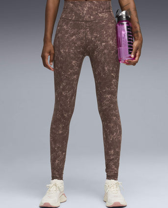 Cloudspun Printed Tights - Chocolate Brown