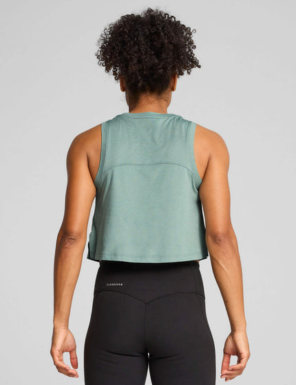 PUMA Cloudspun Sleeveless Tank - Green Moon Heatherimage2- The Sports Edit