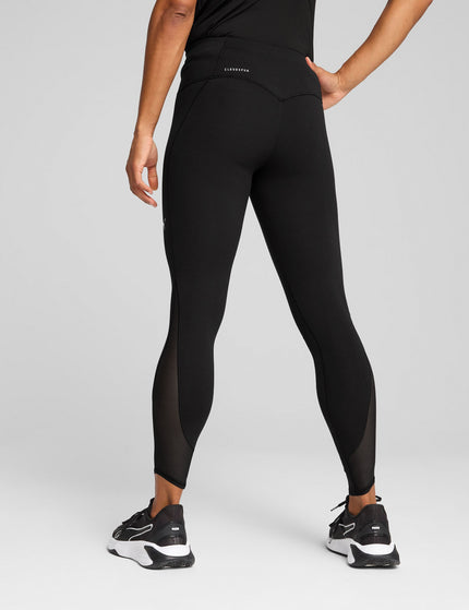 PUMA Cloudspun Soft Mesh High Waisted 7/8 Tights - Blackimage2- The Sports Edit