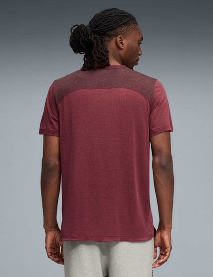 PUMA Cloudspun Tee - Ruby Shimmer Heatherimage2- The Sports Edit