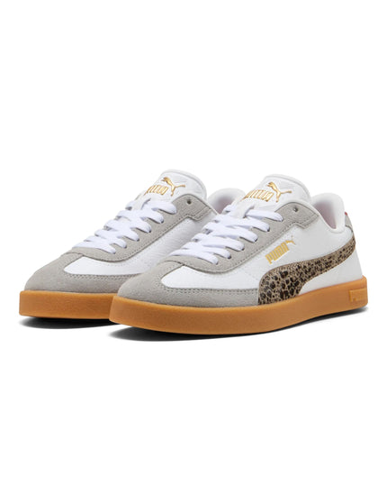 PUMA Club II Era Animal Flair Sneakers - White/Dusky Grey/Grey Echoimage2- The Sports Edit