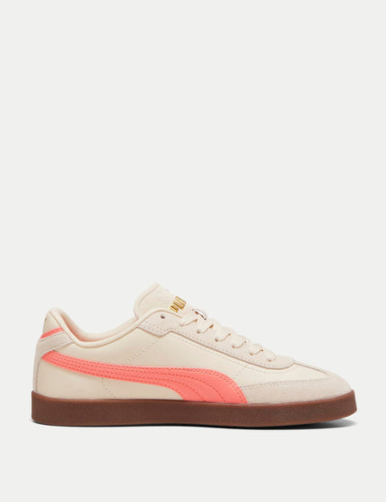 PUMA Club II Era Sneakers - Alpine Snow/Fluro Peach Pes/Gumimage1- The Sports Edit