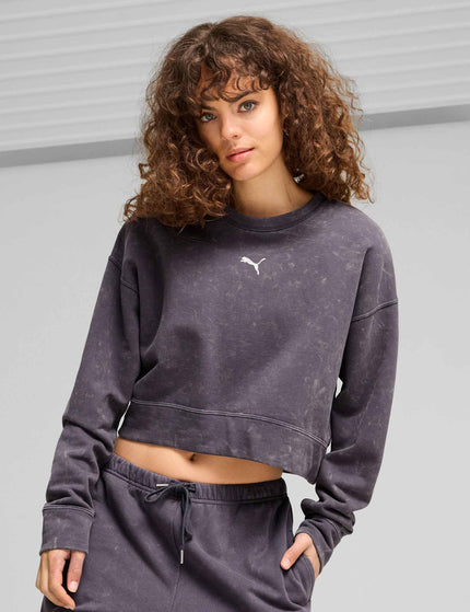 PUMA DARE TO Relaxed Washed Crew - Galactic Greyimage1- The Sports Edit