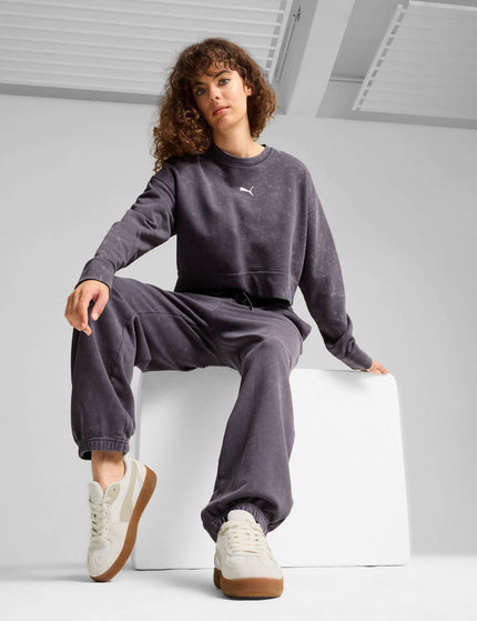 PUMA DARE TO Relaxed Washed Crew - Galactic Greyimage5- The Sports Edit