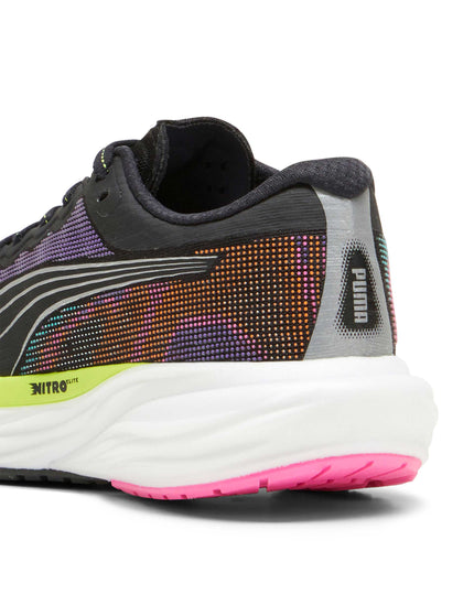 PUMA Deviate NITRO 2 Shoes - Black/Lime Pow/Poison Pinkimage3- The Sports Edit