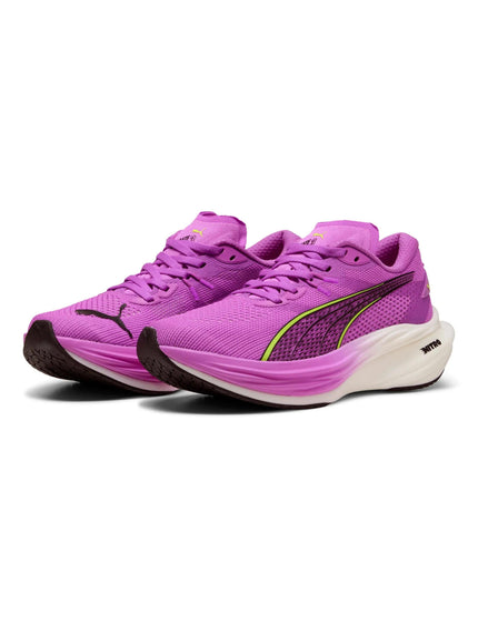 PUMA Deviate NITRO 3 Running Shoes - Pure Magenta/Yellow Alert/Whiteimage2- The Sports Edit