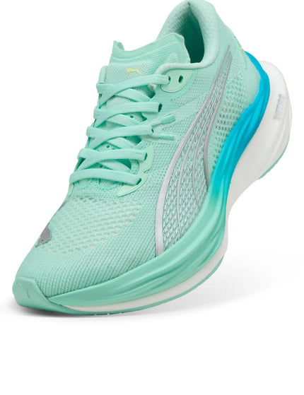 PUMA Deviate NITRO 3 Running Shoes - Mint Melt/Speed Blueimage3- The Sports Edit