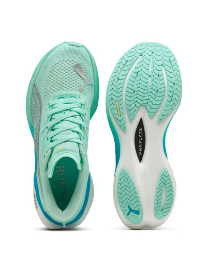PUMA Deviate NITRO 3 Running Shoes - Mint Melt/Speed Blueimage6- The Sports Edit