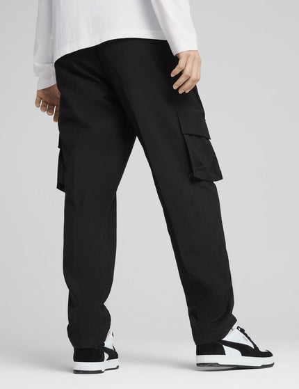 PUMA Essentials No. 1 Logo Woven Cargo Pants - Puma Blackimages2- The Sports Edit