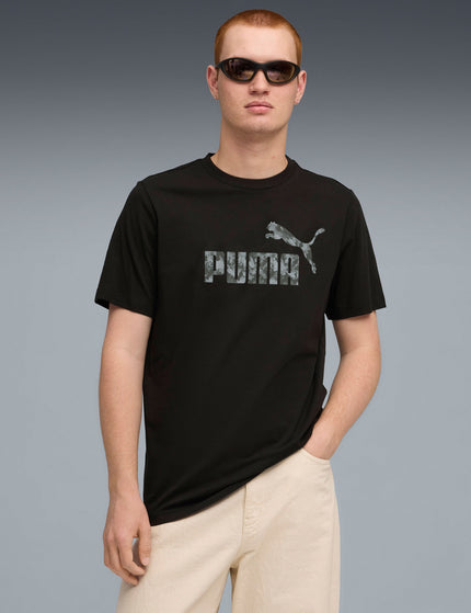 PUMA Essentials Camo Tee - Puma Blackimages1- The Sports Edit