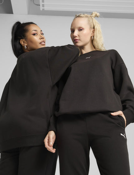 PUMA Essentials Oversized Crew - Blackimages1- The Sports Edit