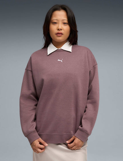 PUMA Essentials Oversized Crew - Raisinimage1- The Sports Edit