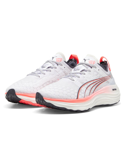 PUMA ForeverRun NITRO Shoes - White/Sunset Glow/Galactic Greyimage3- The Sports Edit