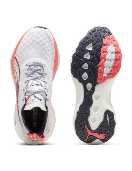 PUMA ForeverRun NITRO Shoes - White/Sunset Glow/Galactic Greyimage4- The Sports Edit