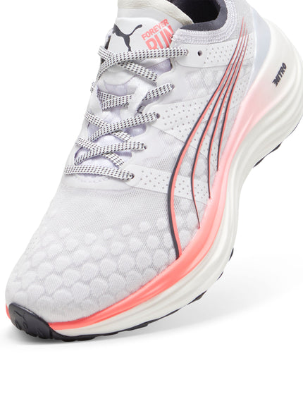 PUMA ForeverRun NITRO Shoes - White/Sunset Glow/Galactic Greyimage5- The Sports Edit