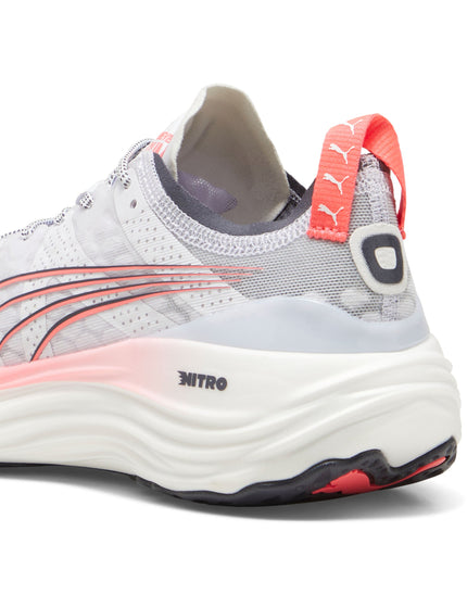 PUMA ForeverRun NITRO Shoes - White/Sunset Glow/Galactic Greyimage6- The Sports Edit