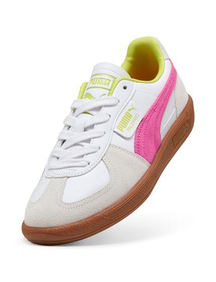 PUMA Palermo Leather Sneakers - White/Fluro Pinkimages4- The Sports Edit