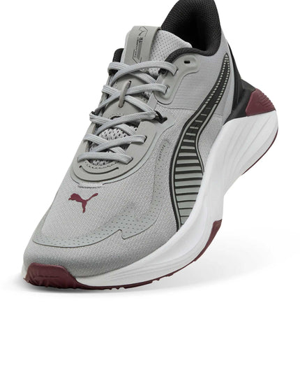 PUMA Pwr Hybrid Tr - Gray Echo-Ruby Shimmer-Puma Blackimages5- The Sports Edit