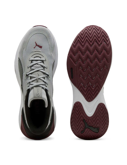 PUMA Pwr Hybrid Tr - Gray Echo-Ruby Shimmer-Puma Blackimages4- The Sports Edit