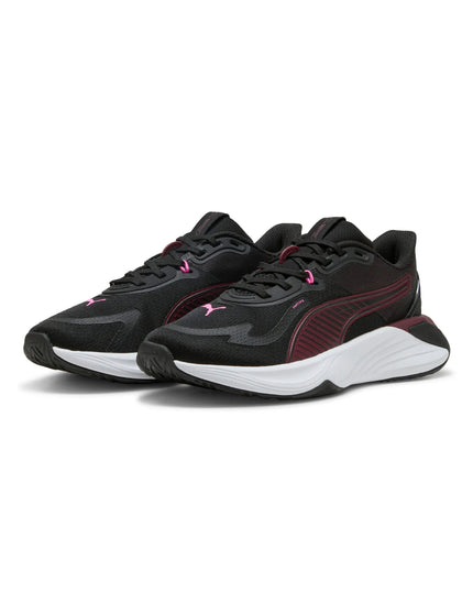 PUMA PWR Hybrid Training Shoes - Black/Ruby Shimmer/Pink Pixelimages2- The Sports Edit