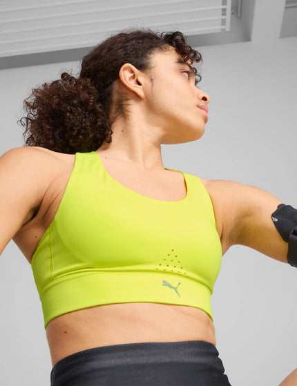 PUMA PWRbreathe Run Bra - Lemon Sherbertimage3- The Sports Edit
