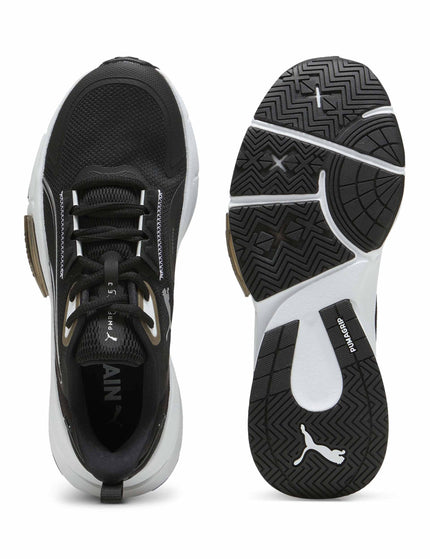 PUMA PWRFrame TR 3 Shoes - Black/Silver/Whiteimage4- The Sports Edit