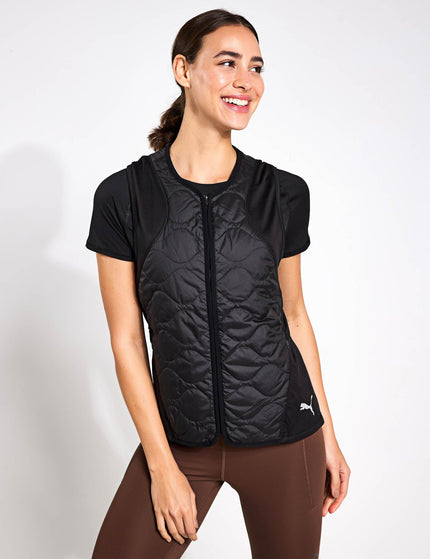 PUMA RUN CLOUDSPUN WRMLBL Padded Vest - Puma Blackimage1- The Sports Edit