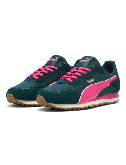 PUMA ST Miler Rose Sneakers - Green Terrain/Posie Pink/Gumimages2- The Sports Edit