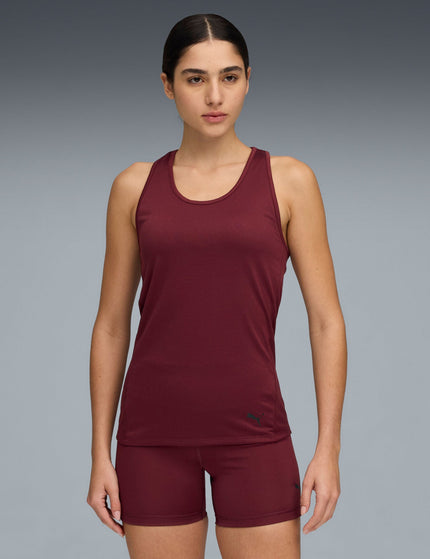 PUMA TAD Essentials Racerback Tank - Ruby Shimmerimage1- The Sports Edit