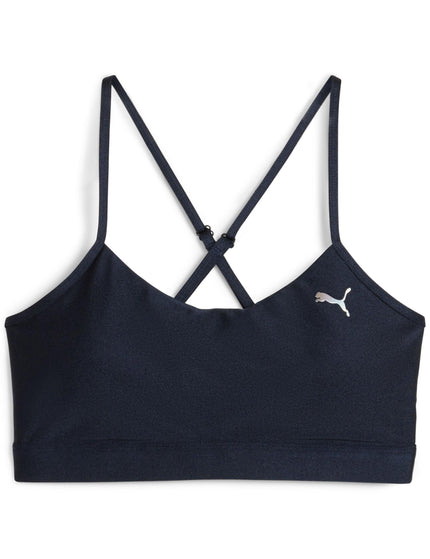 PUMA Training Move Summer Daze Bra - Club Navyimage5- The Sports Edit