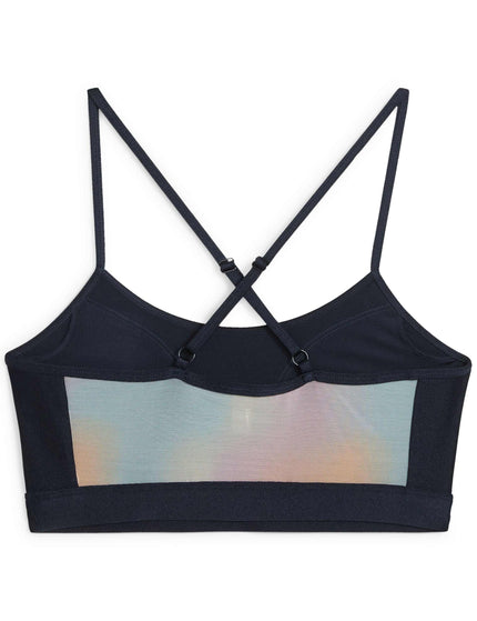 PUMA Training Move Summer Daze Bra - Club Navyimage6- The Sports Edit