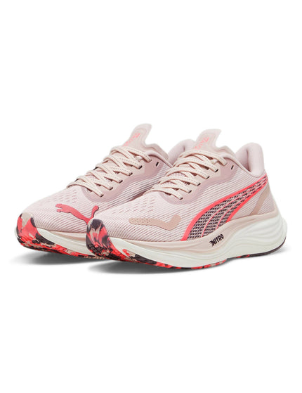 PUMA Velocity NITRO 3 Shoes - Mauve Mist/Sunset Glowimage3- The Sports Edit