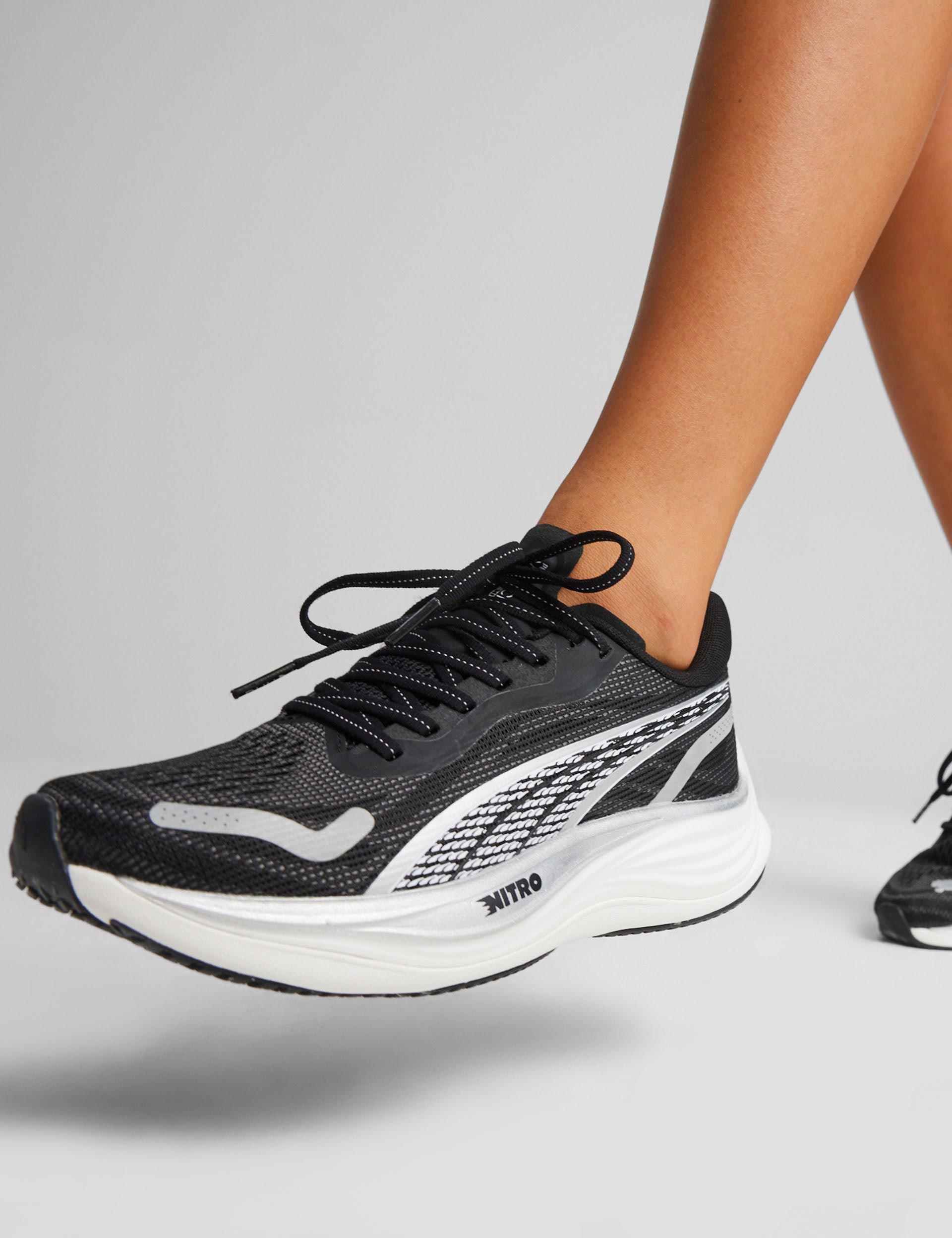 PUMA | Velocity NITRO 3 Shoes - Black/Silver/White | The