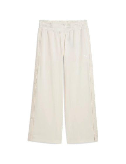 PUMA Wardrobe Ess Low Rise Popper Pants - Alpine Snowimage6- The Sports Edit