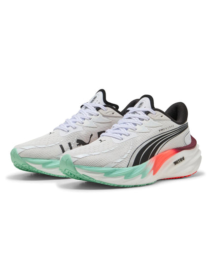 PUMA Puma x Hyrox Velocity NITRO 4 Shoes - White/Mint Melt/Glowing Redimages2- The Sports Edit