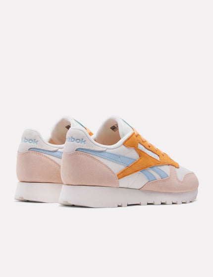 Reebok Classic Leather Shoes - Chalk/Washed Clay/Soft Blueimage3- The Sports Edit