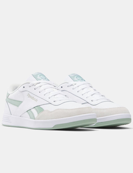 Reebok Court Advance Shoes - White/Hybrid Green/Barely Greyimage2- The Sports Edit