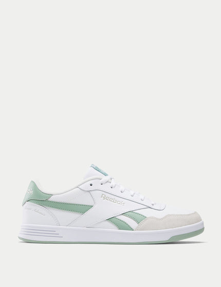 Reebok Court Advance Shoes - White/Hybrid Green/Barely Greyimage1- The Sports Edit