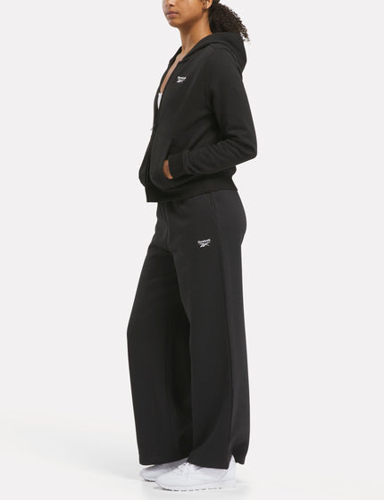 Reebok Identity Fleece Wide Leg Pants - Blackimage3- The Sports Edit