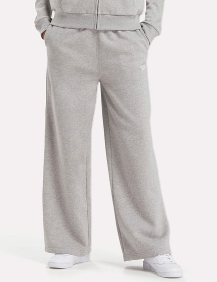 Reebok Identity Fleece Wide Leg Pants - Medium Grey Heatherimage1- The Sports Edit