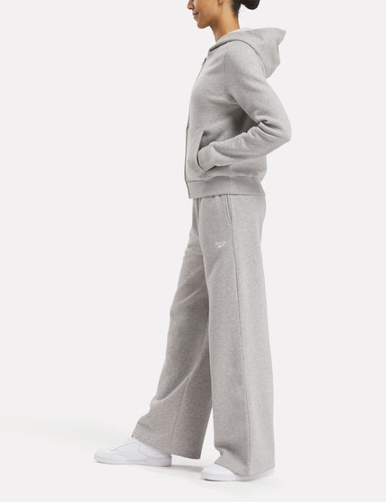 Reebok Identity Fleece Wide Leg Pants - Medium Grey Heatherimage3- The Sports Edit