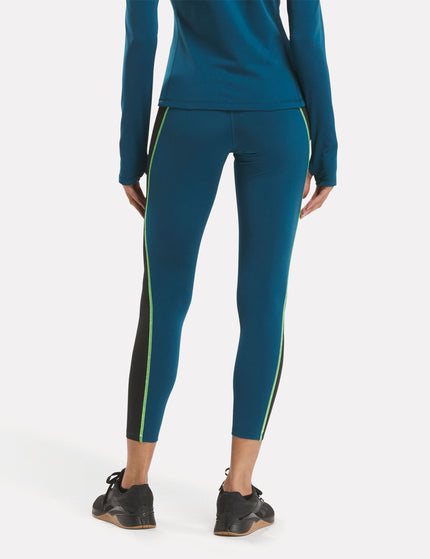 Reebok Running Warming Leggings - Escape Blueimage2- The Sports Edit