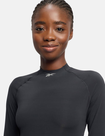 Reebok Speed Long Sleeve Top - Blackimage3- The Sports Edit