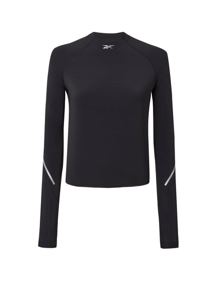 Reebok Speed Long Sleeve Top - Blackimage4- The Sports Edit