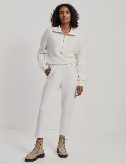 Varley The Rolled Cuff Pant 25" - Ivory Marlimage3- The Sports Edit