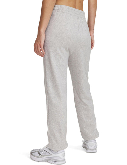 Under Armour Rival Terry Joggers - Mod Grey Light Heather/Whiteimage2- The Sports Edit