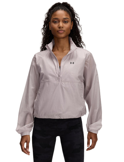 Under Armour Rival Woven 1/2 Zip Anorak - Grey Dawn/Blackimages6- The Sports Edit