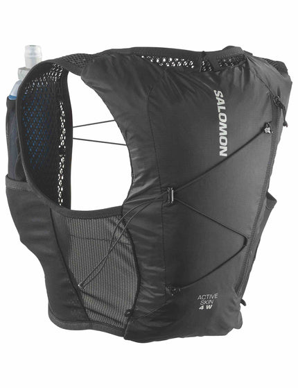 Salomon Active Skin 4 Running Vest Set - Black/Metalimages2- The Sports Edit