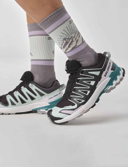 Salomon XA Pro 3D V9 Gore-Tex - Black/Bleached Aqua/Harbor Blueimage7- The Sports Edit